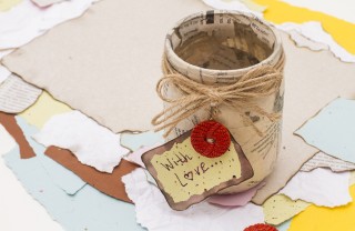 idee decoupage festa della mamma, lavoretti festa della mamma