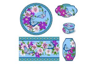 decoupage festa mamma, set decorativi decoupage, scatola decoupage, vassoio decoupage