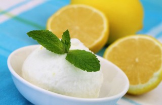 sorbetto limone menta ricetta, sorbetto limone ricetta