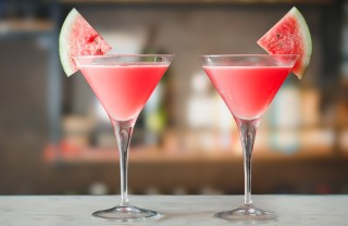 martini, cocktail, anguria