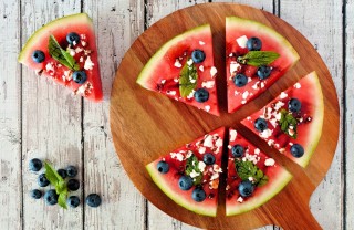 pizza, anguria, ricette