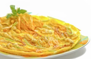ricette fiori di zucca, frittata fiori di zucca