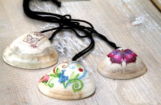 idee creative conchiglie, decoupage conchiglie, gioielli conchiglie