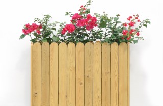 come costruire fioriera in legno, fioriera fai da te 