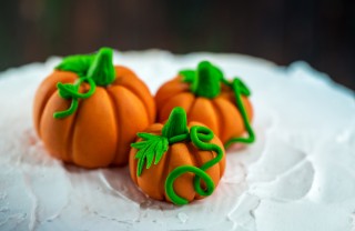 zucca halloween pasta di zucchero, cupcake halloween, torte halloween 