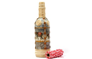 decorare bottiglie vetro