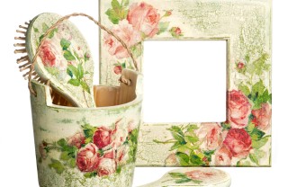 regali natale fai da te, decoupage legno