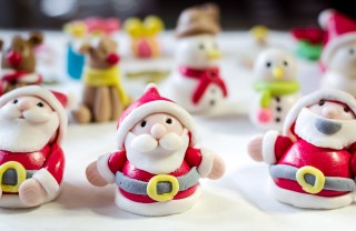 babbo natale pasta di zucchero, torte natale pasta di zucchero