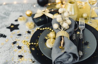 Natale, decorare tavola, decorazioni raffinate