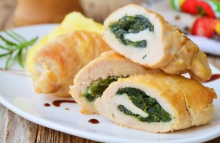 involtini di pollo ricetta, involtini di pollo e spinaci