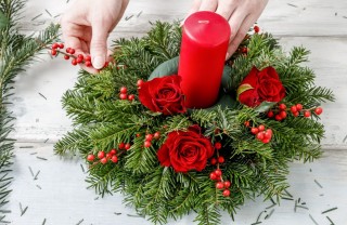 centrotavola, Natale, bacche