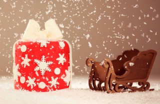 panettone ricoperto con la pasta di zucchero, cake design natale