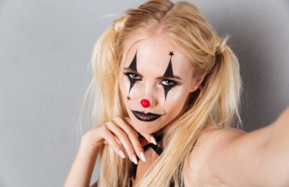 make-up, carnevale, pagliaccio