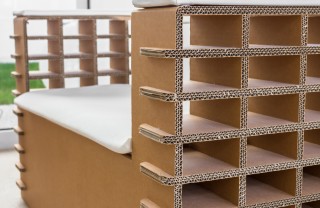 mobili cartone riciclato