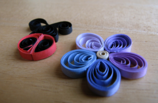 festa mamma quilling, biglietto quilling fai da te