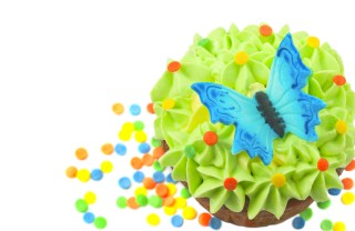 farfalle pasta di zucchero, farfalle cake design