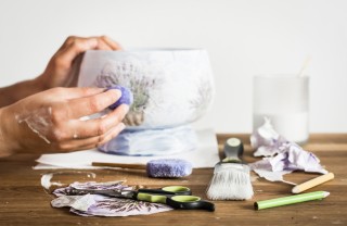 Decoupage su plastica decoupage su plastica, decorare plastica