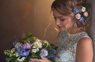 matrimonio stile provenzale, bouquet, sposa