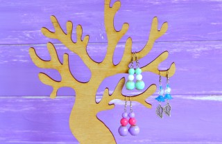 porta orecchini fai da te