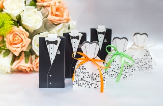 scatoline portaconfetti fai da te, scatoline matrimonio fai da te