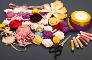 Fiori di stoffa per capelli fai da te fiori stoffa fai da te