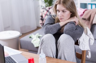 Depressione e alimentazione depressione, donna