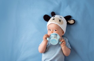 latte, bambino