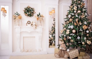 fiori albero di natale fai da te, fiori fai da te, albero di natale fai da te