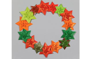 ghirlanda natale origami