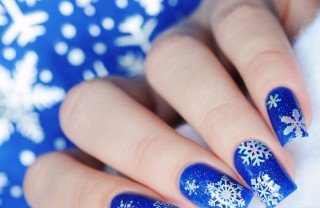 nail art, inverno, decorazione unghie