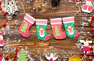 Calza della Befana personalizzata con il decoupage calza della befana personalizzata, calza della befana fai da te, calza della befana decoupage, calza della befana decorazioni
