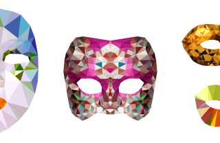 Maschere di Carnevale in cartoncino decorate con il decoupage maschere carnevale cartoncino, decoupage carnevale, maschere carnevale fai da te