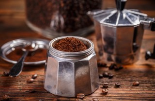 pulizia, moka, caffettiera