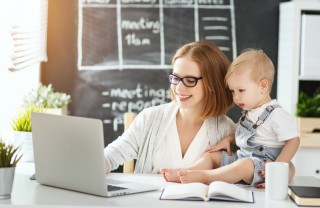 mamma e ufficio