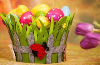 cestino pasquale fai da te, lavoretti pasqua
