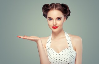 acconciature, pin up, anni 50