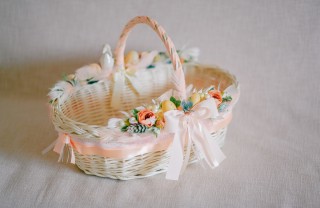 Cestino di vimini decorato decorare cestini vimini, cestini vimini idee
