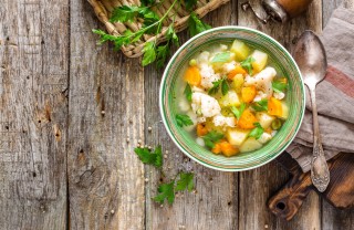 zuppa, verdura, estate