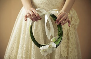 bouquet sposa, bouquet cerchio fai da te