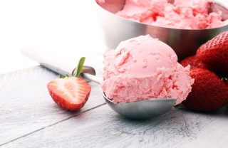 macedonia, fragole, gelato