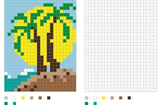pixel art estate, schemi pixel art, pixel art codici