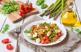 insalata di farro, ricetta estiva, verdure