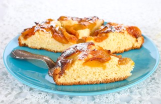 torta, pesche, ricetta
