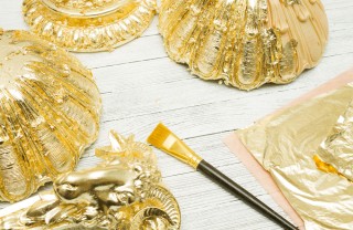 Foglia d'oro foglia oro decoupage, foglio oro come si usa