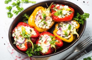 peperoni ripieni vegetariani, come si fanno, ripieno