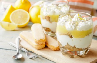 tisamisù al limone, senza uova, yogurt