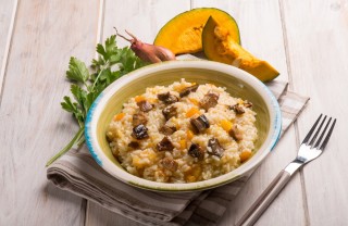 Come fare il risotto con zucca e funghi risotto, zucca, funghi