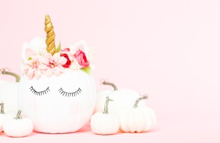 unicorno fai da te, unicorno zucca, come fare unicorno, lavoretti zucca