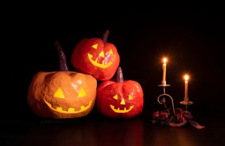 Zucca di cartapesta zucca halloween fai da te, zucca carta, zucca decoupage