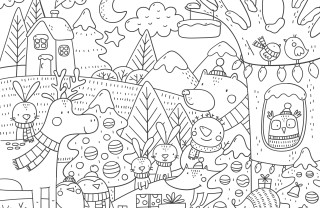 disegni natalizi da colorare, disegni natale da colorare